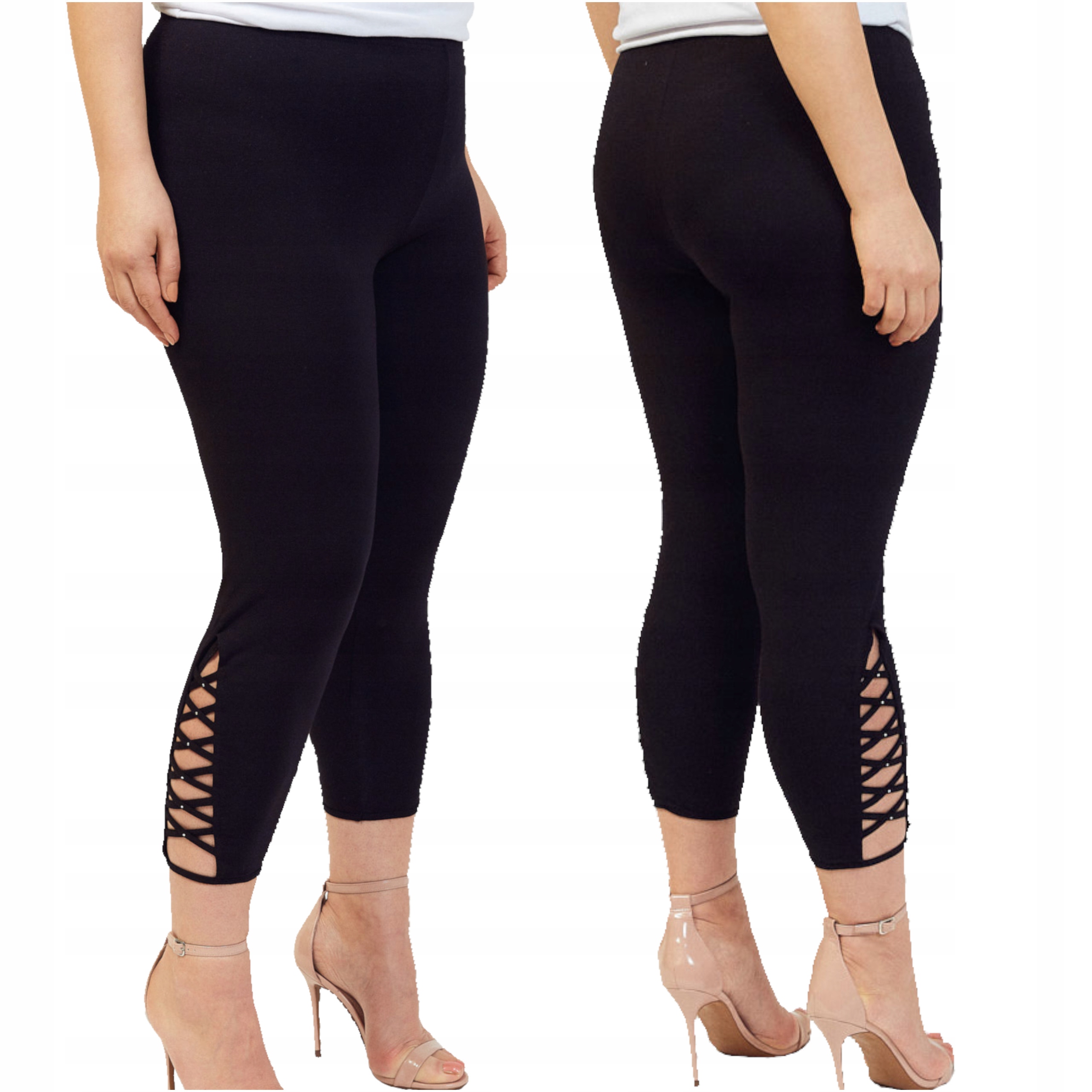 Dámské legíny Legíny 34 Legíny Vysoký pas Gumička Velké Polský Výrobce