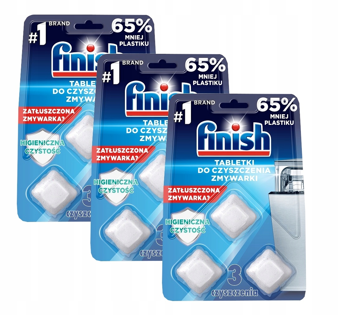 

Finish Czyścik Zmywarki Tabletki Czyszczące 3xopak