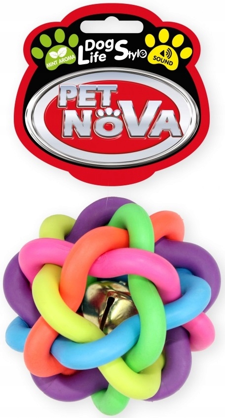

Pet Nova Piłka pleciona 6cm, kolorowa