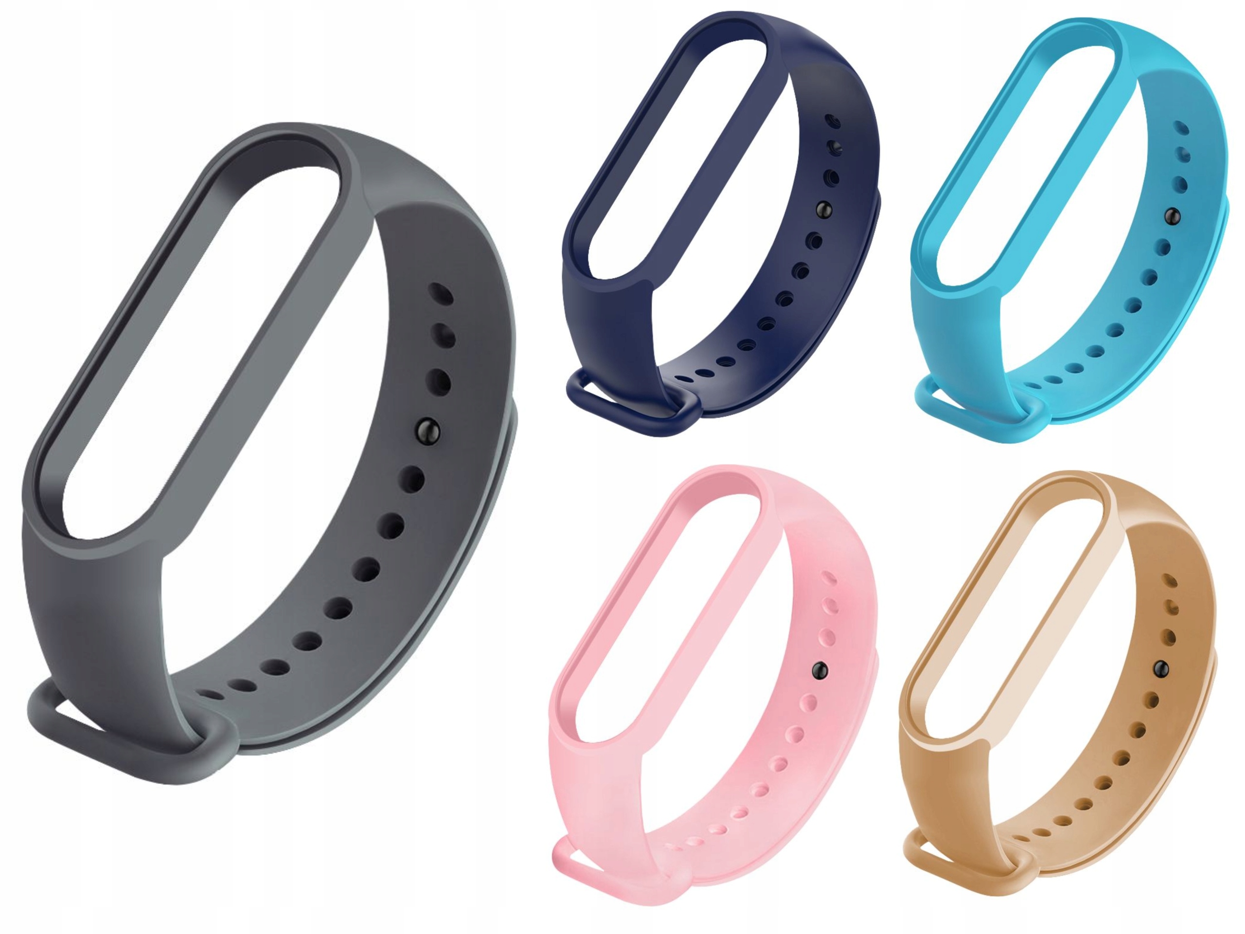 Zestaw 5x Opasek Pasek do Xiaomi Mi Band 3/4 Pasek Zamienny 29 Kolorów