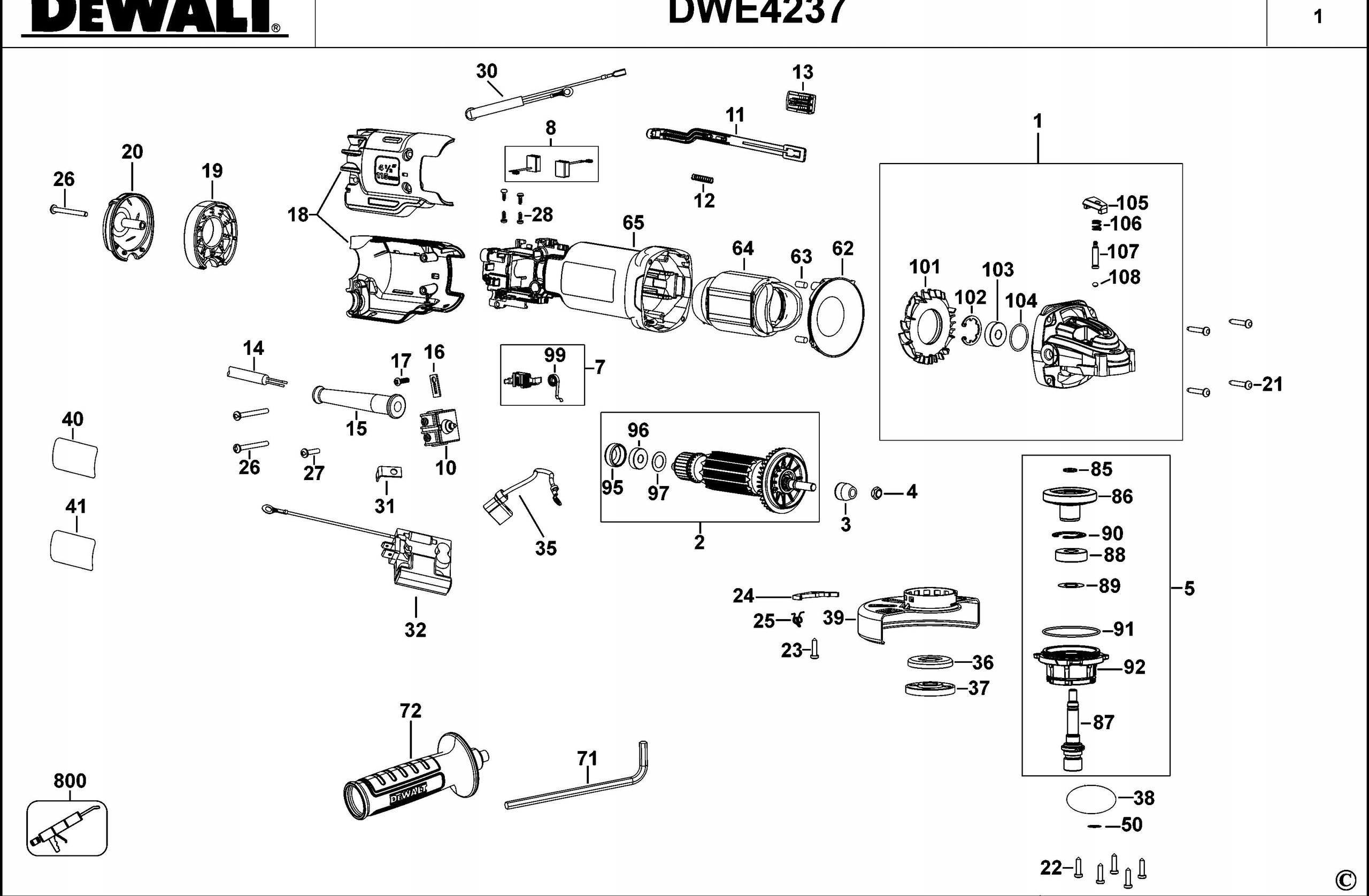DEWALT N442428 WIRNIK DO DWE4233 Rodzaj wirnik