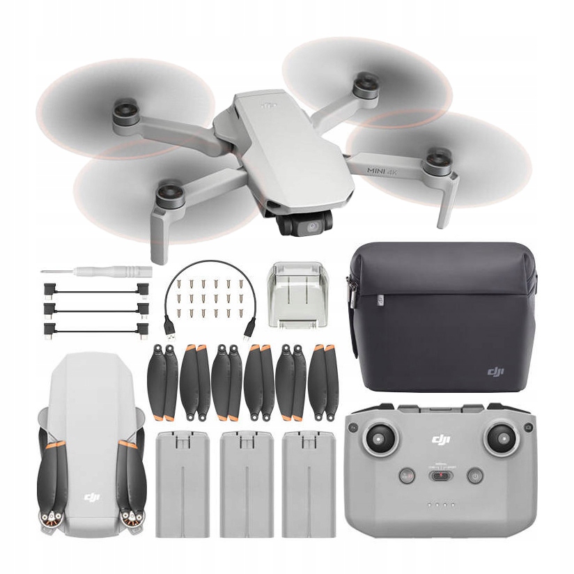 Dron Dji Mini 4K Fly More Combo (RC-N1) 3x bateria torba hub Gps do 31 min
