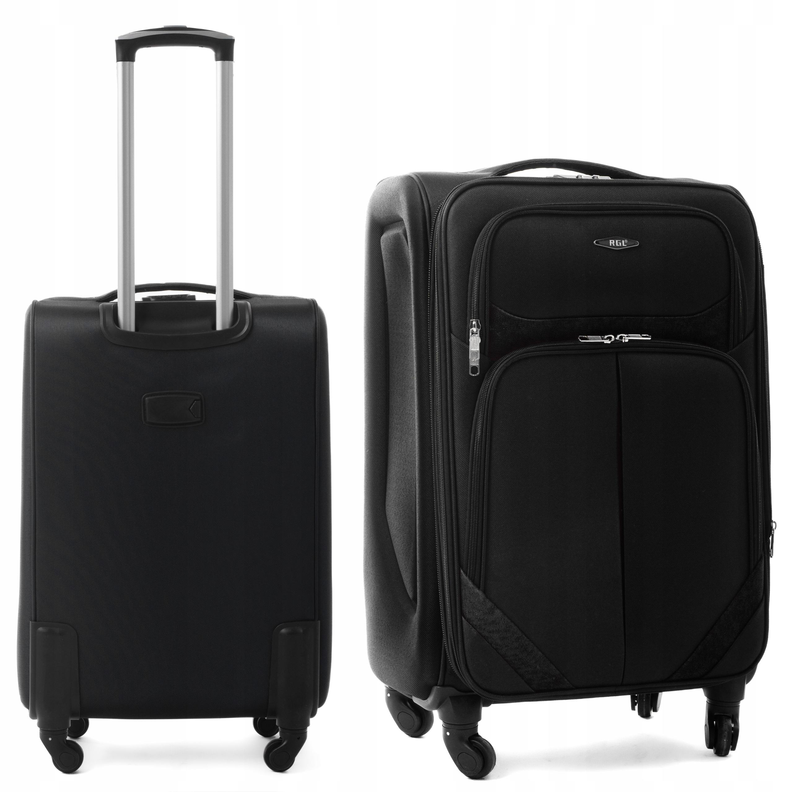 Rgl Średnia Walizka Podróżna XL 4 Kółkach Bagaż Materiałowa Miękka