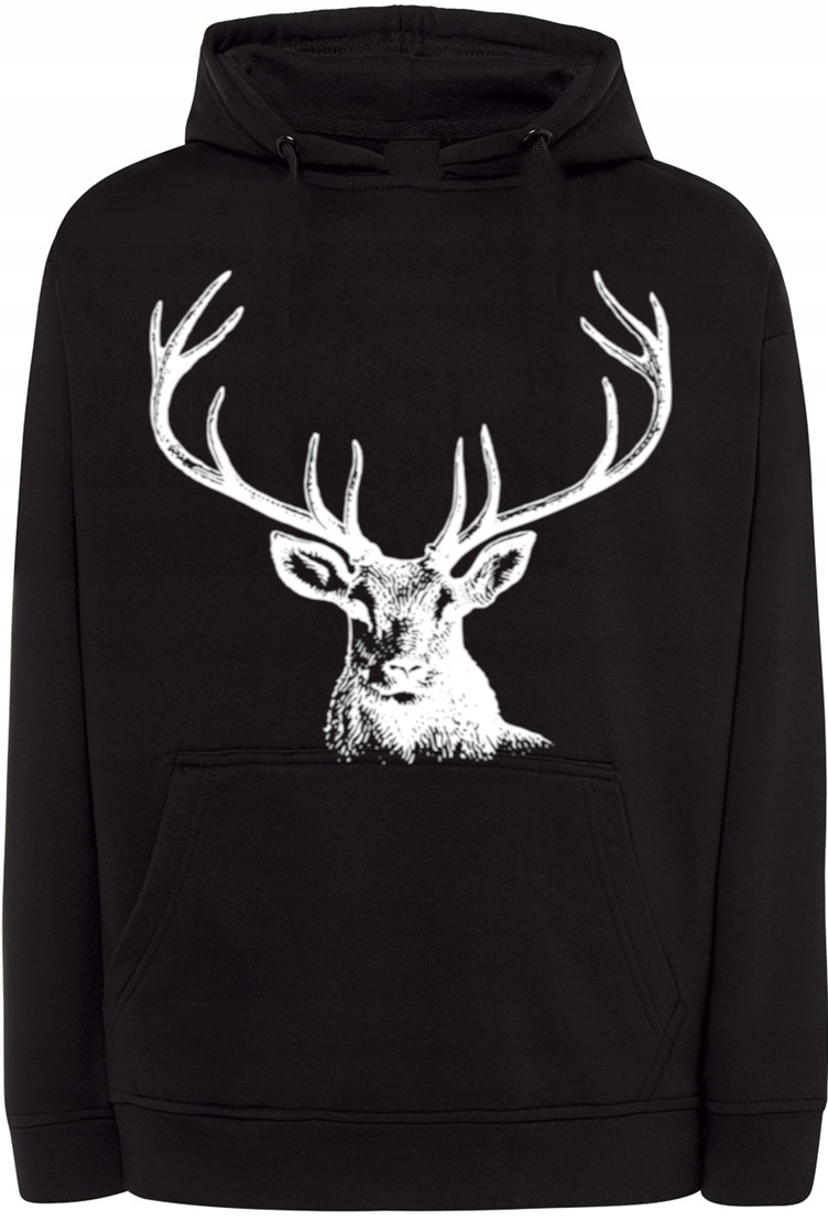 Pánská mikina s potiskem Paroží Jelen r.XS