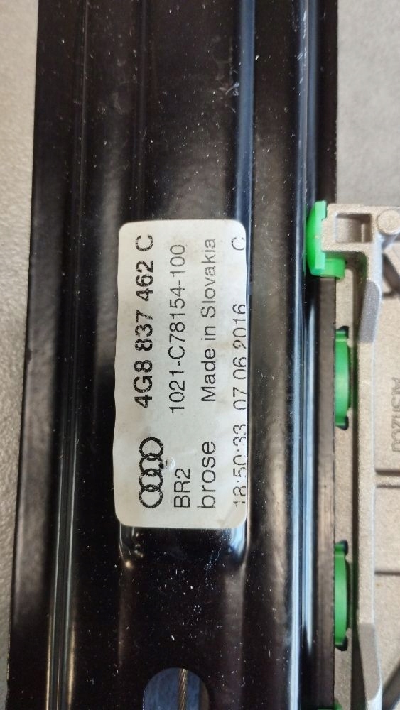 Audi A7 4G 2016 mechanism windows right front 4G8837462C