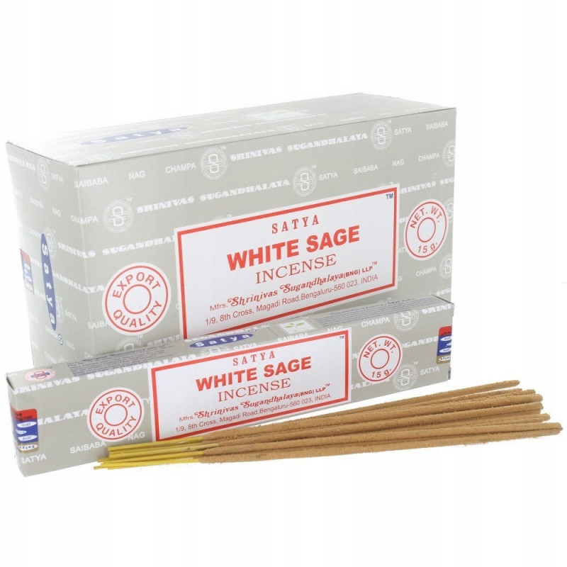 

Kadzidełka cienkie Satya 15g White Sage Kadzidło