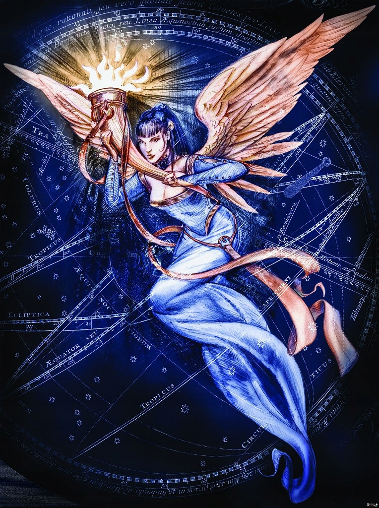 Vliesová Fototapeta 206x275 Anděl nesoucí věčný plamen +lepidlo