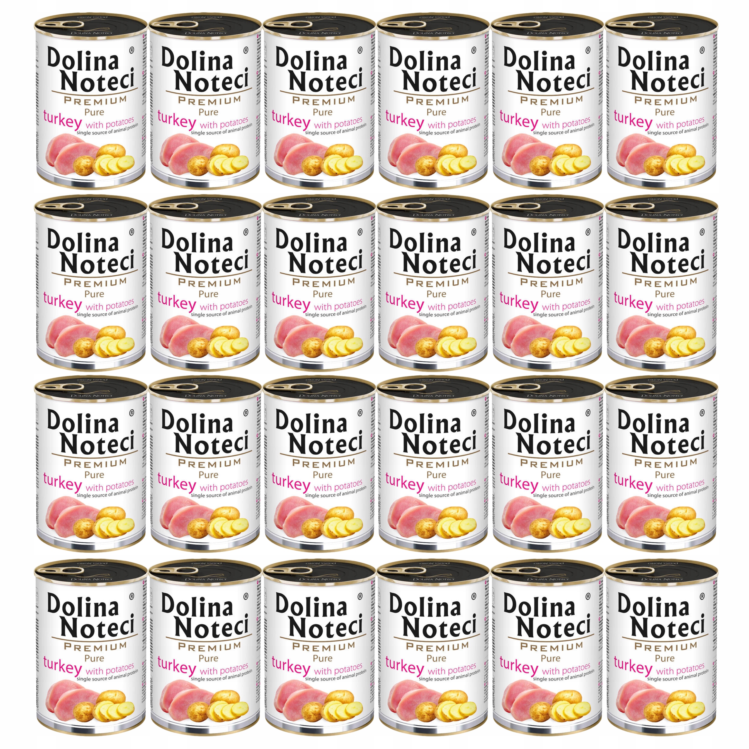 Levně Dolina Noteci Premium Pure krmivo pro psy krůta brambory 24 x 400 g