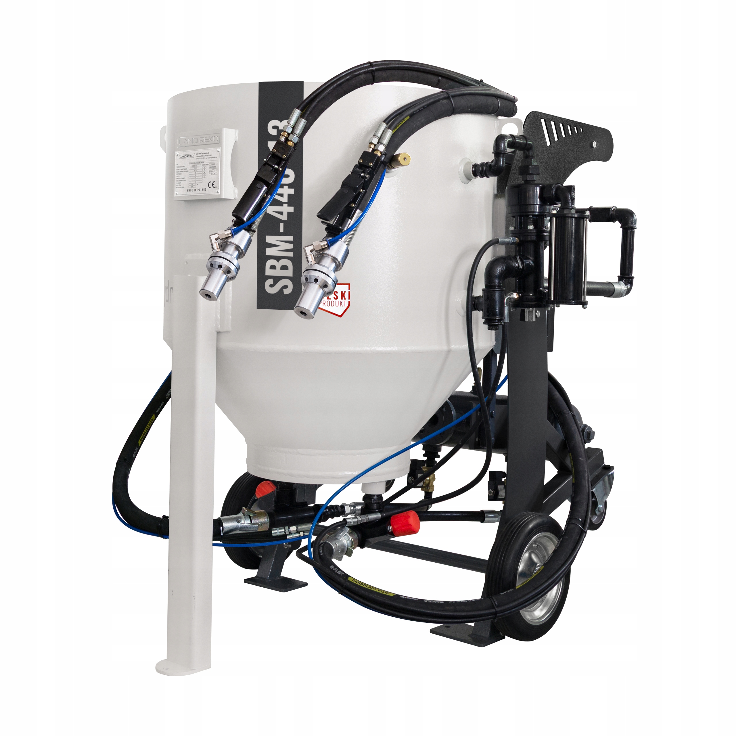 Polska piaskarka wodna hydropiaskarka SBM-440-13 Dwóch Operatorów Land Reko