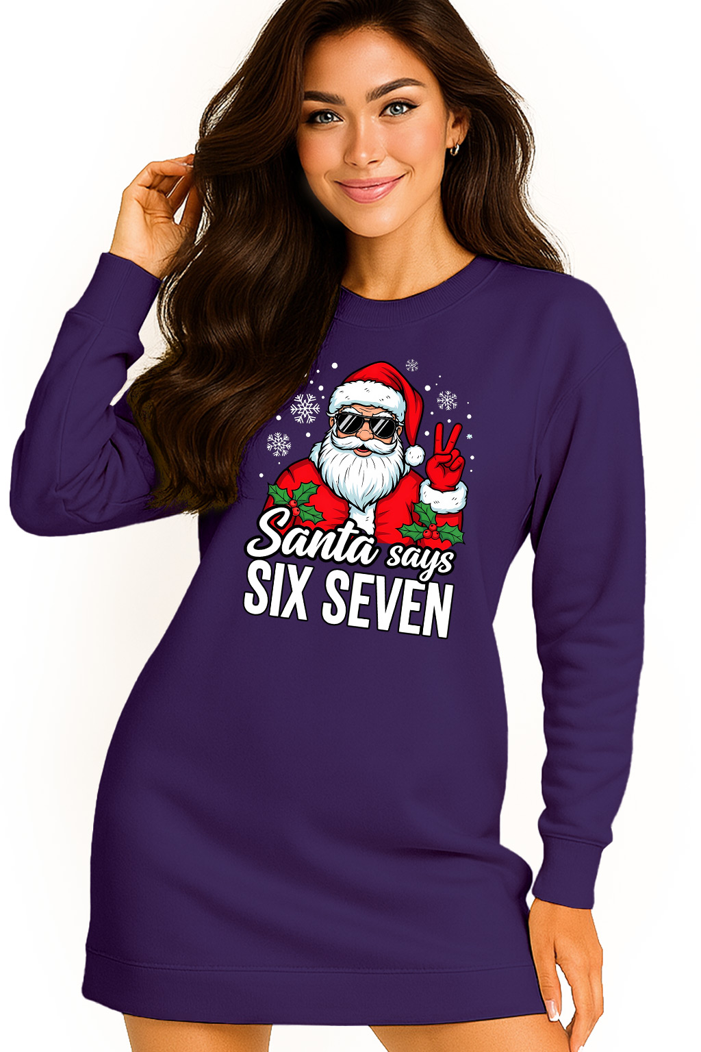 Mikina Vánoční Oversize Šaty Six Seven 67 Dárek K Vánocům S