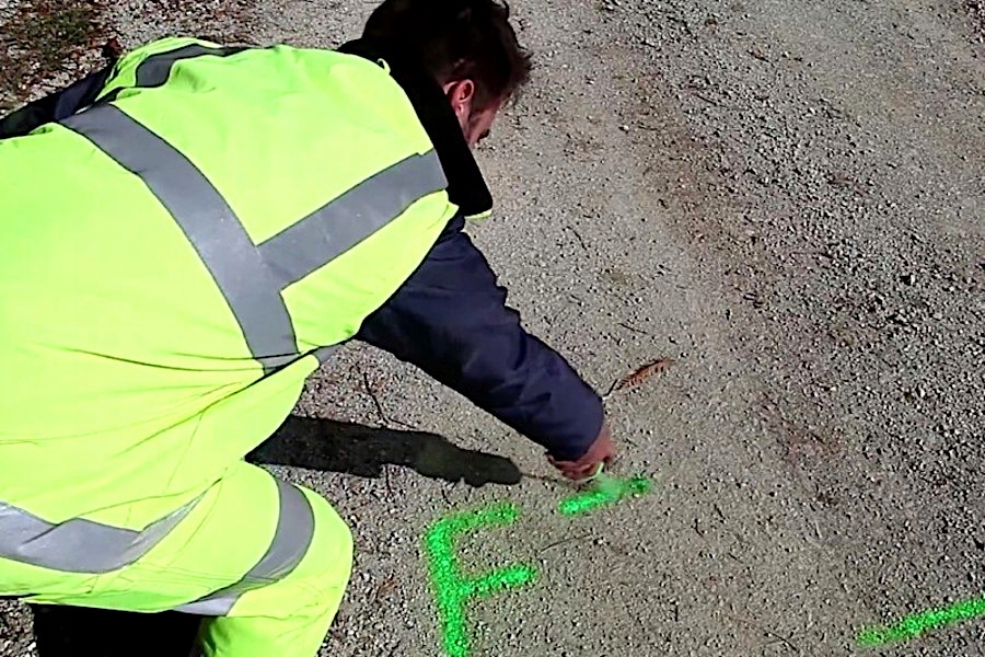 FARBA GEODEZYJNA SPRAY SOPPEC TRACK MARKER 1szt Kolor fluorescencyjny zielony