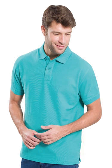 

Polówka męska polo Regular Jhk 210gm turkus 2XL