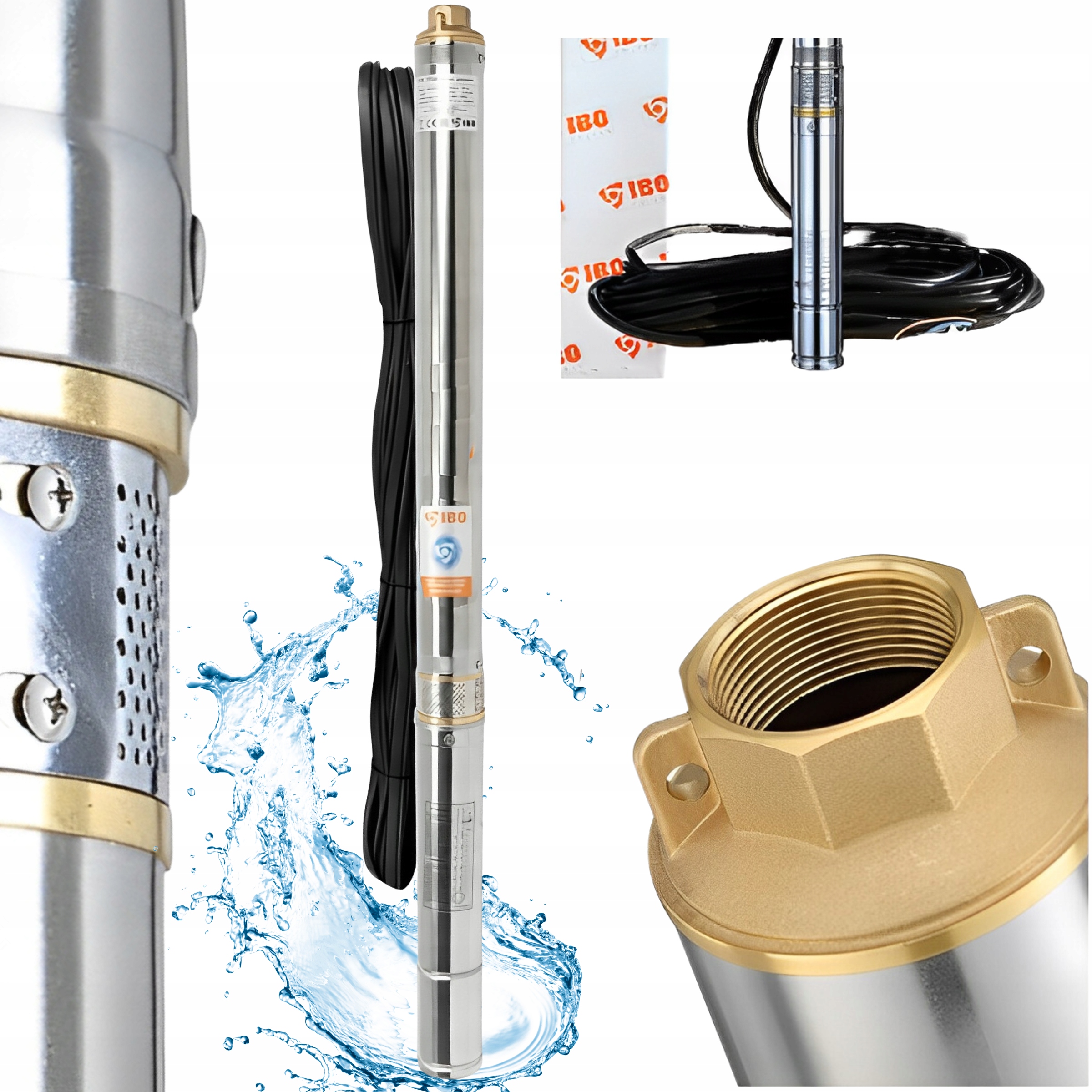 Pompa Głębinowa Antypiaskowa Do Wody Czystej 3,5 Sdm 3-11 63M 105L/MIN 230V