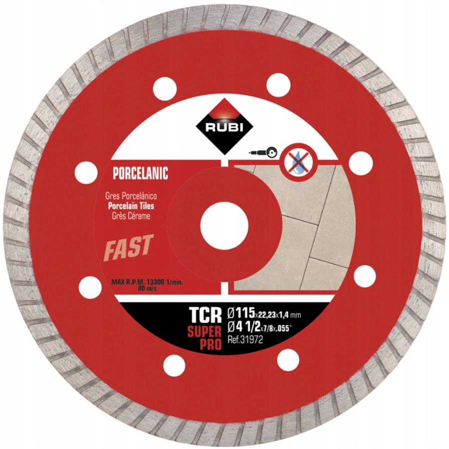 

Rubi Tarcza diamentowa do płytek Tcr 115 Superpro