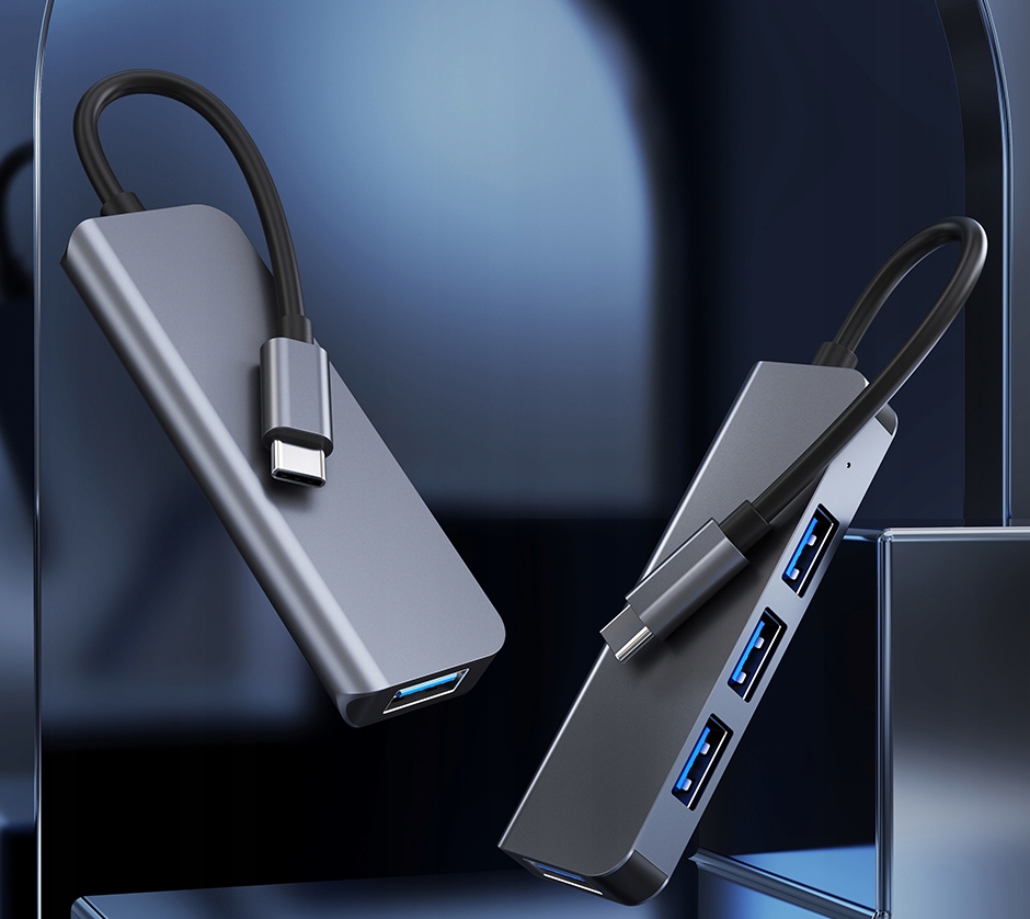 Adapter Thunderbolt 3 USB-C 3.1 4x USB do MacBook Producent Novaza tech