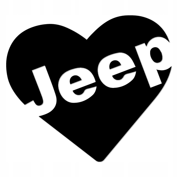 

Jeep Heart Naklejka tuning serce love 10 cm