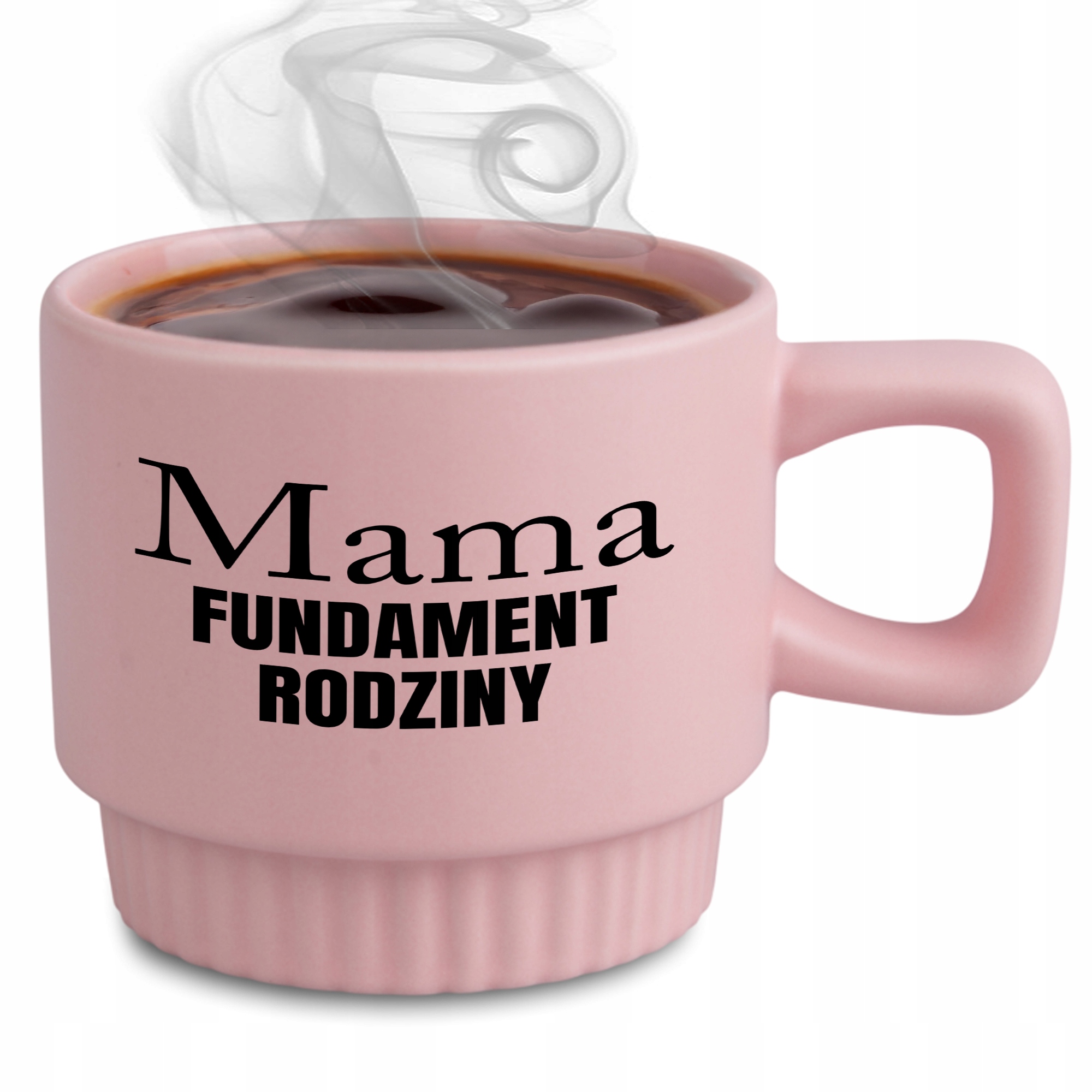 Hrnek Elegant Rýhovaný Růžový Dárek Zábavný Pro Maminku Základ Rodiny