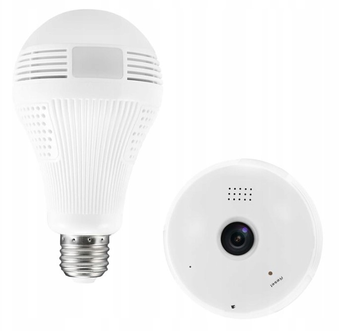 Kamera WiFi IP monitoring w żarówce 360 AUDIO LED Obudowa inna