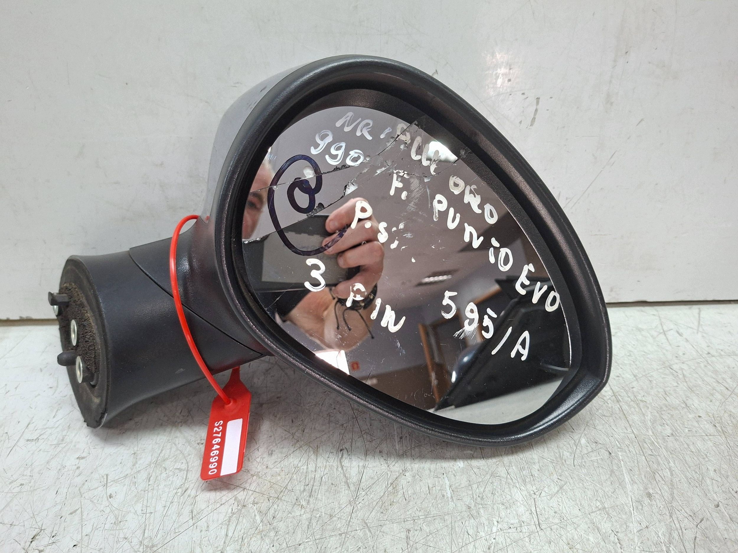 mirror right 3 PINY FIAT PUNTO EVO 2009
