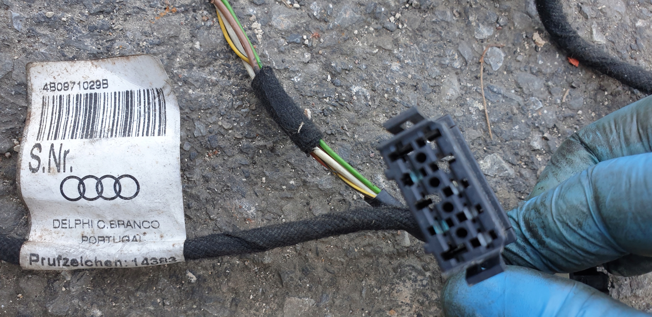 bundle wiring door left front AUDI A6 C5 4B0 OE EU