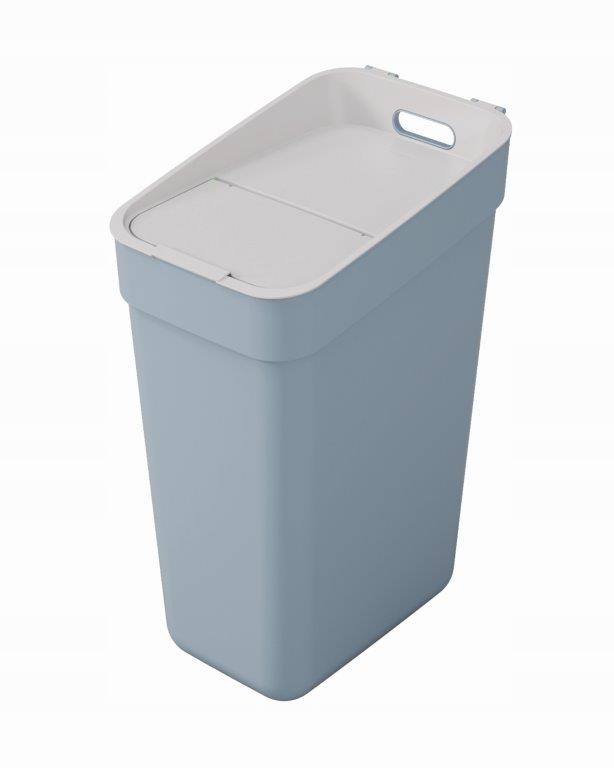 Levně Curver Odpadkový koš 30L světle šedý s nástěnným držákem