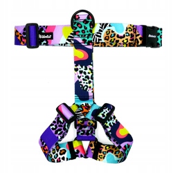 Levně Masivní postroj pro velkého psa Crazy Leopard Psiakrew 4 cm XL