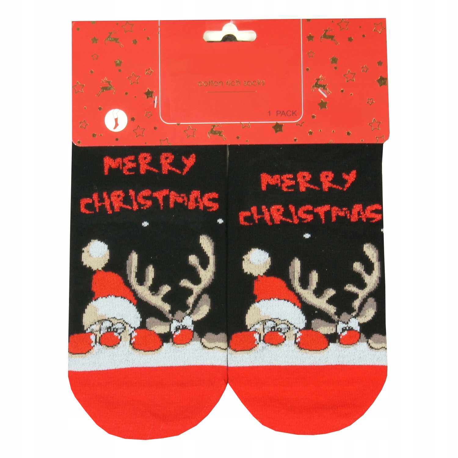 

Skarpety Damskie Prezent Pod Choinkę Mikołaj 36-40