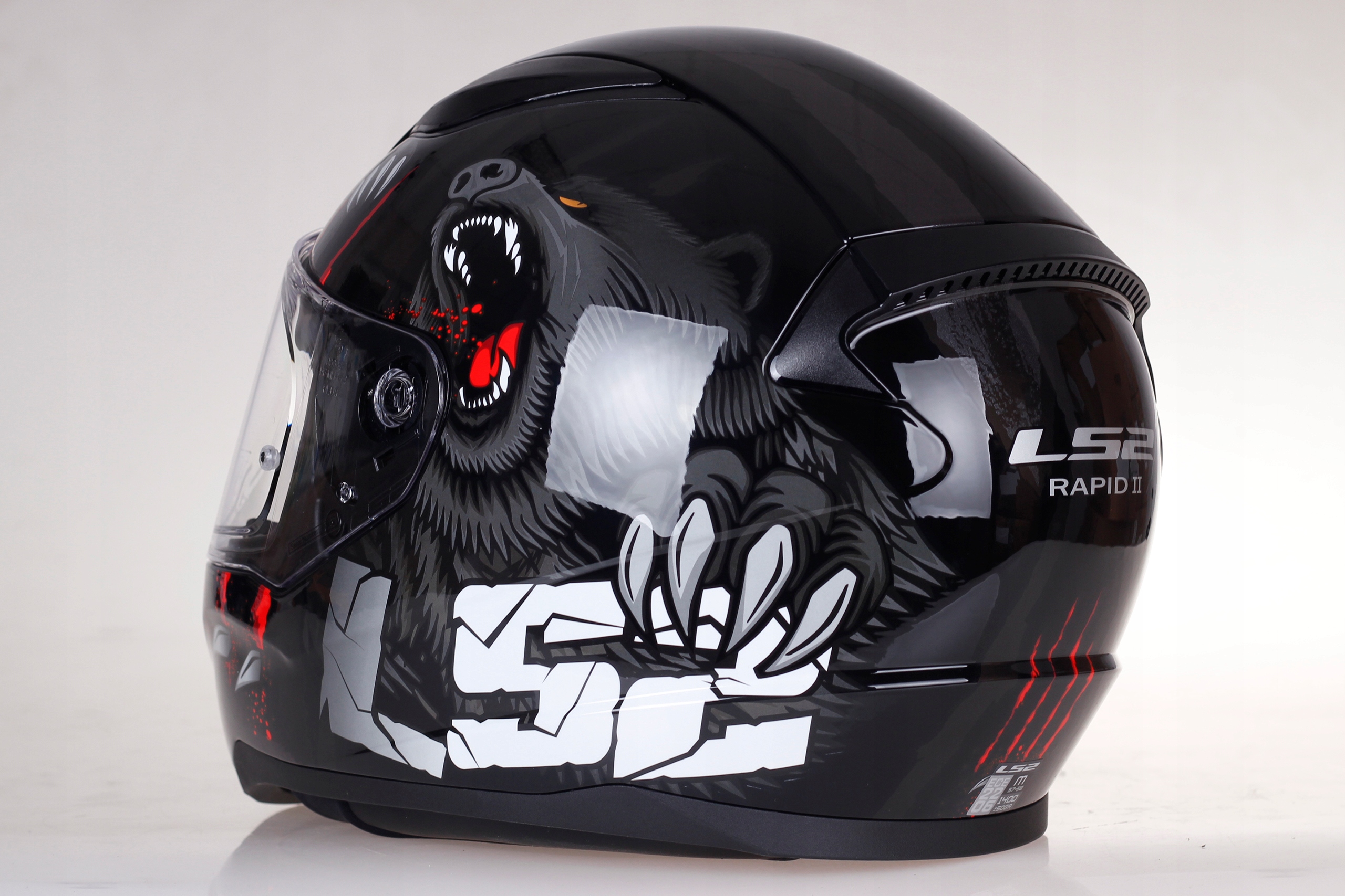 KASK LS2 FF353 RAPID II CLAW black MOTOCYKLOWY INTEGRALNY ECE 22.06 Rozmiar XXL