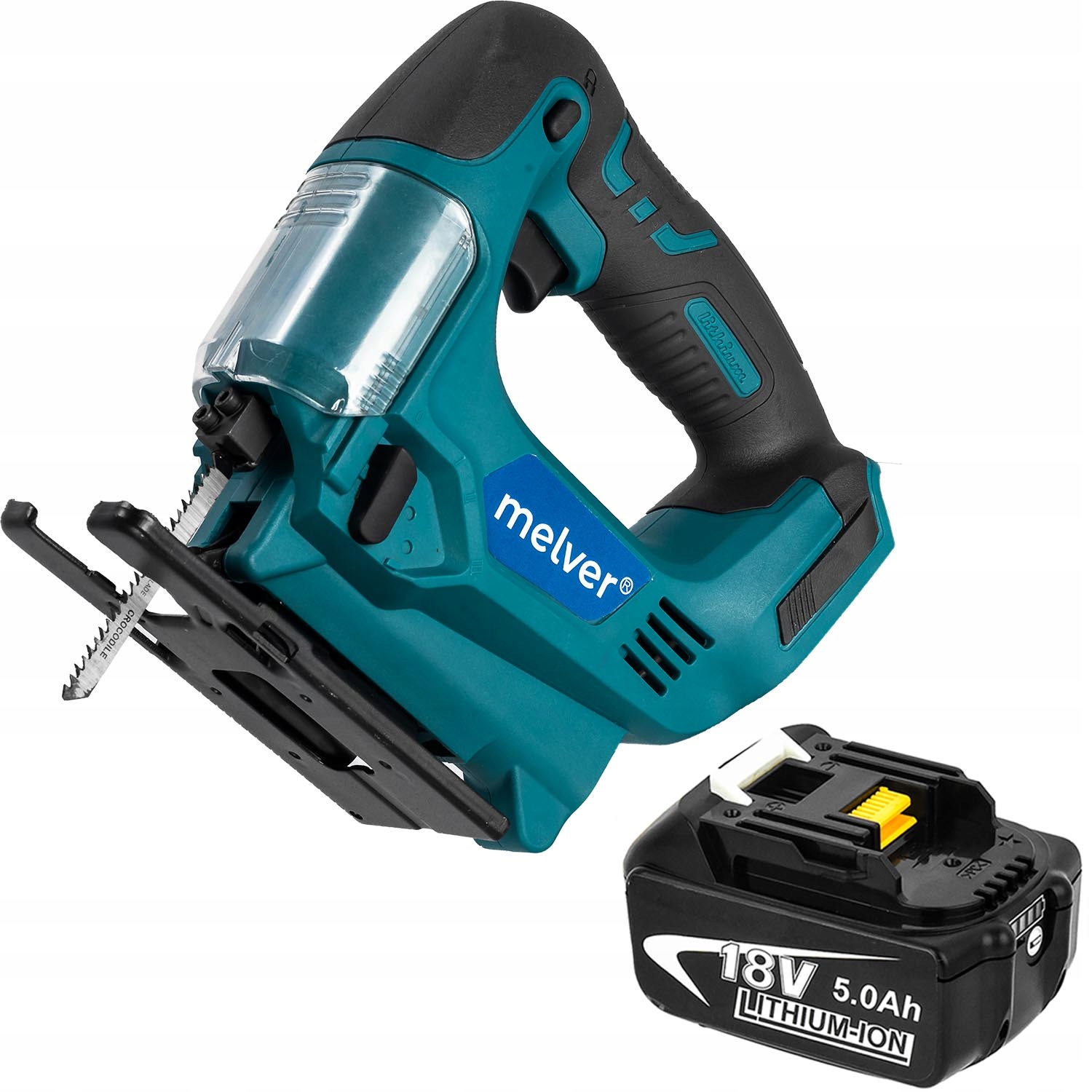 Akumulátorová přímočará pila Melver, sada I
