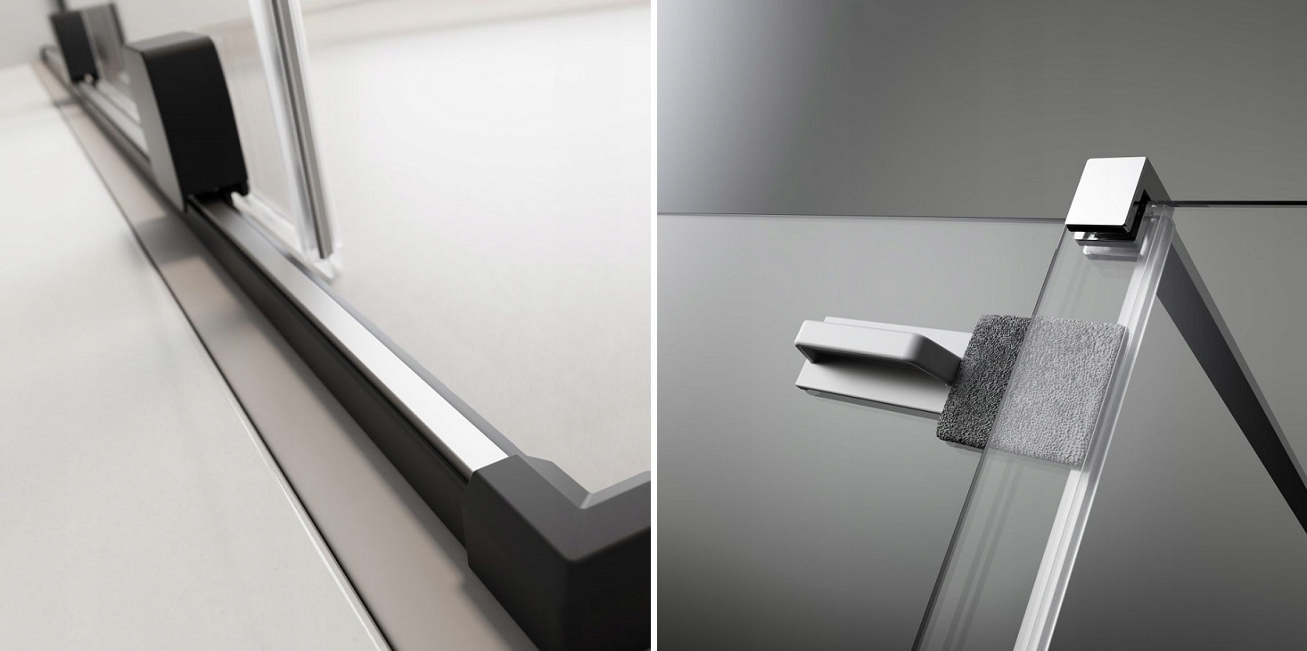 Drzwi RADAWAY Furo Black DWJ RH 90x200 LEWE Szerokość produktu 90 cm