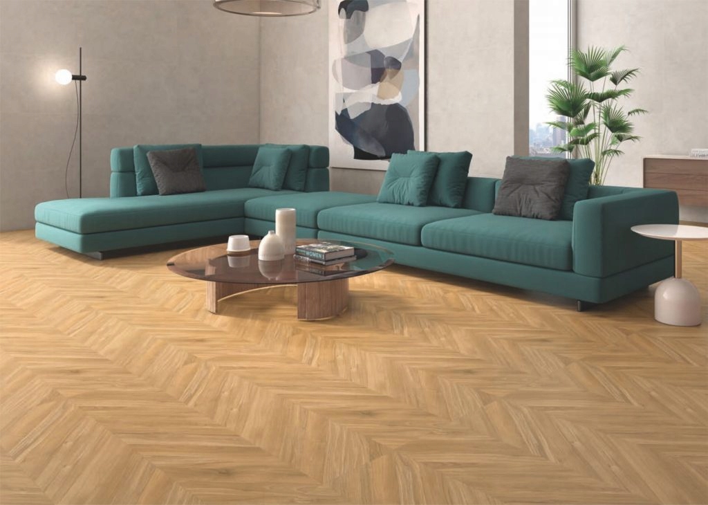 ダークブラウン60 GRES EBONY GRIS 120x60 CHEVRON w jodełka francuska - kaflando.pl