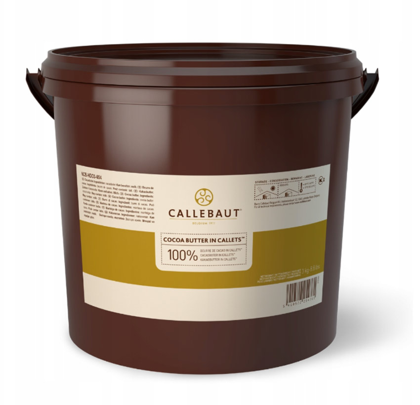 Callebaut Masło Kakaowe tłuszcz kakaowy naturalny pastylki Callets 3 kg Ncb