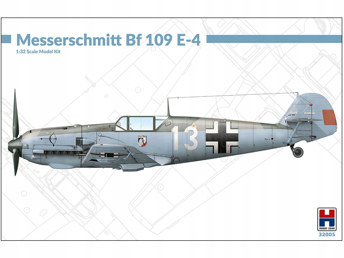 Letadlo Messerschmitt Bf109 E-4 32005 Hobby 2000