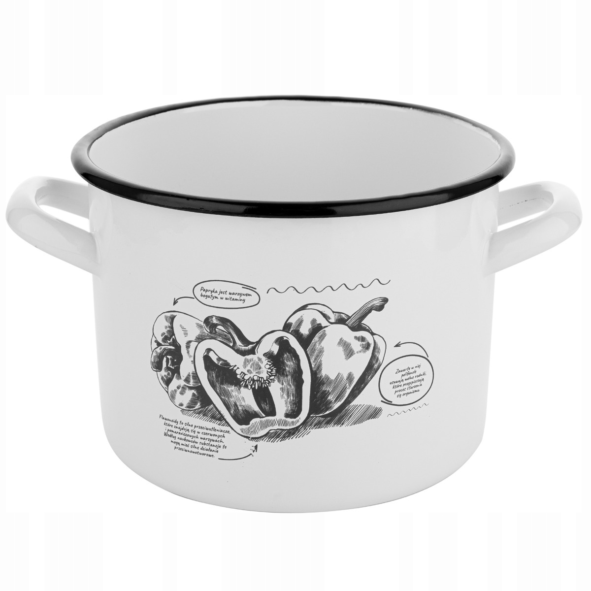 

Garnek Emaliowany Emalia Bell Biały/wzór 18CM 3,5L