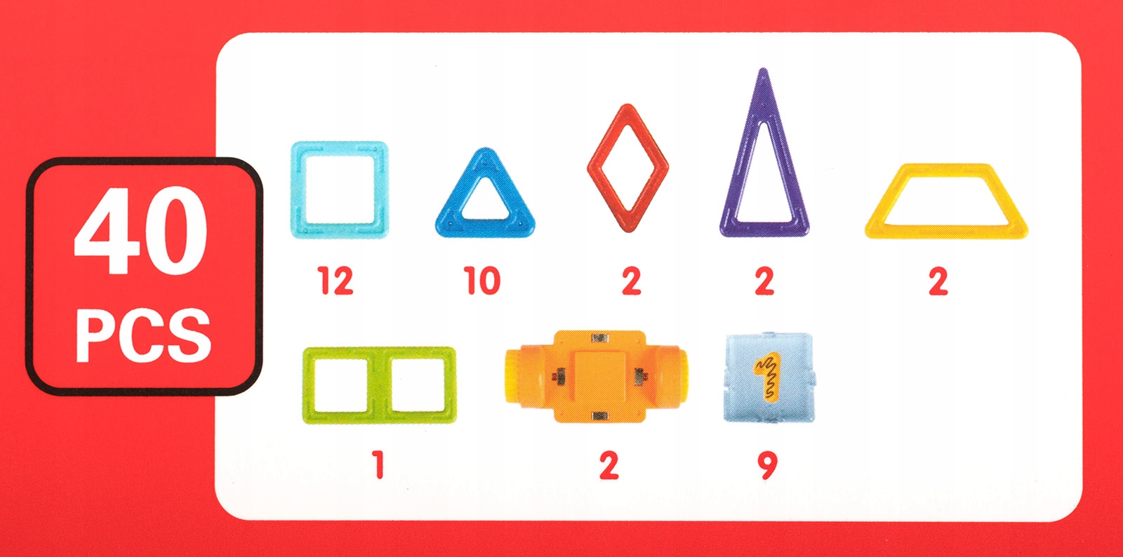 KLOCKI MAGNETYCZNE KONSTRUKCYJNE NEODYMOWE AUTO 40 Kod producenta 590