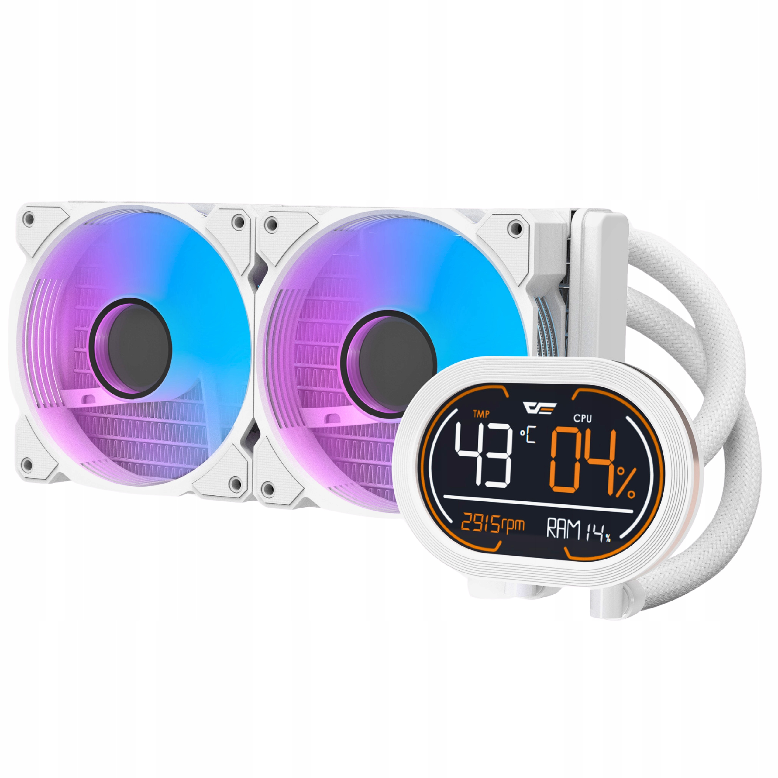 Chłodzenie wodne procesora darkFlash DH-240D AM5 Amd Lga Intel aRGB białe