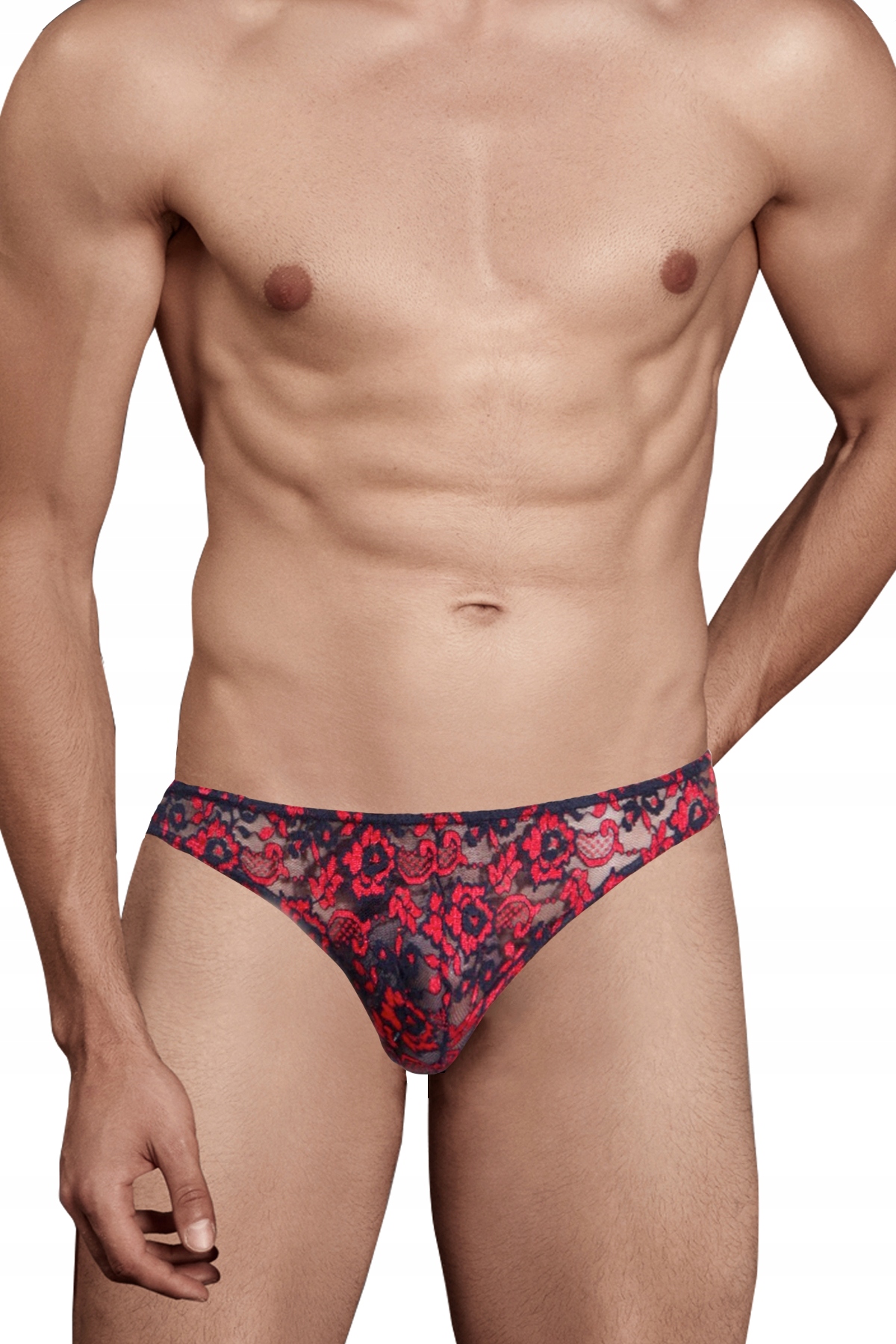 

Doreanse: Majtki black&red 1385 :M: Koronka
