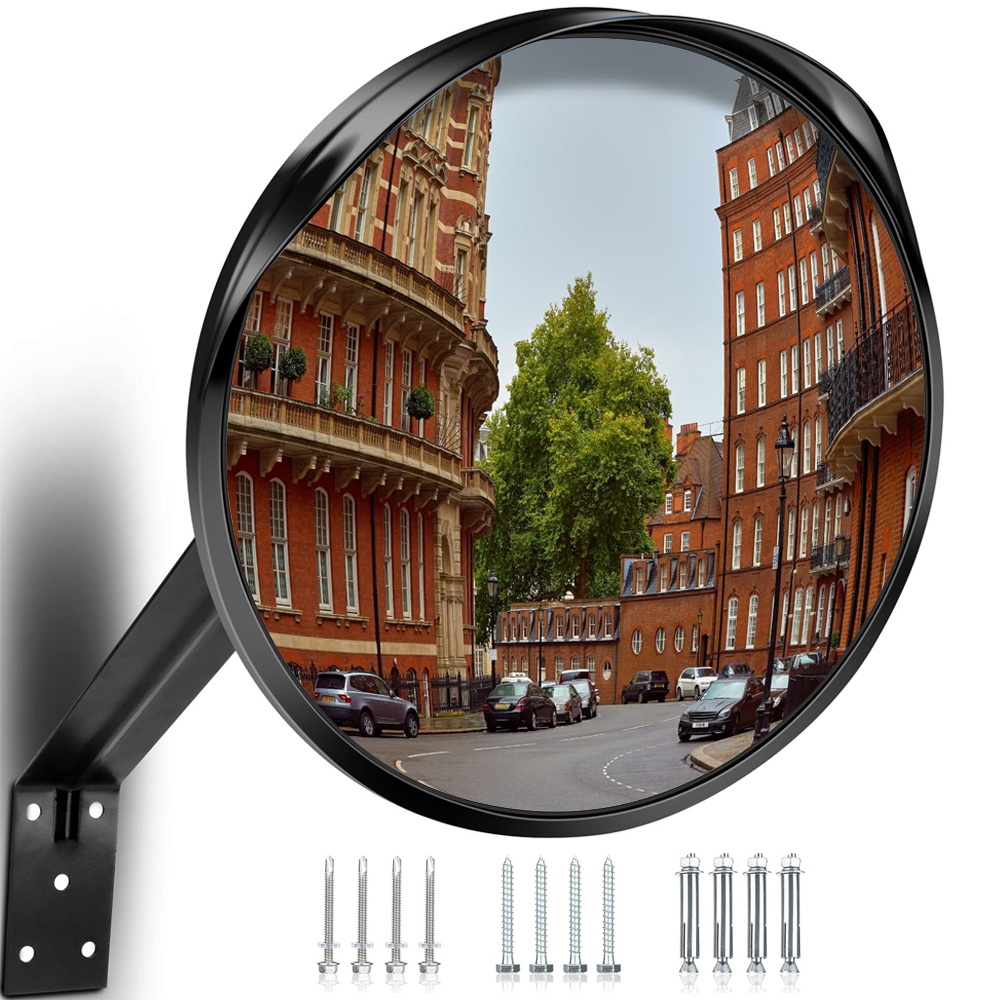 Zrcadlo Upevněné 40 CM, Konvexní Skladovací Zrcátko