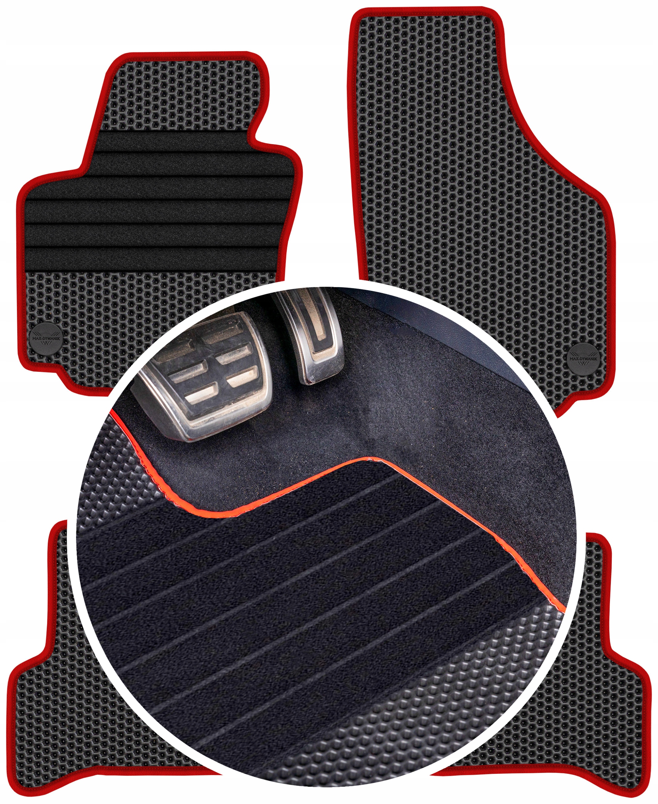 Seat Leon II 2005-2008 Gumové rohože Eva Eternity Plastry Medu