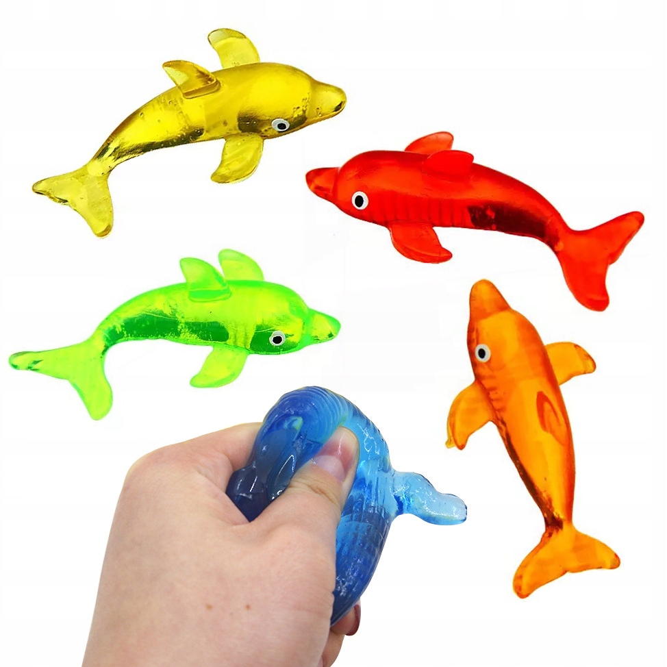 

6x Gniotek Antystres Żelowy Sticky Delfin Prank