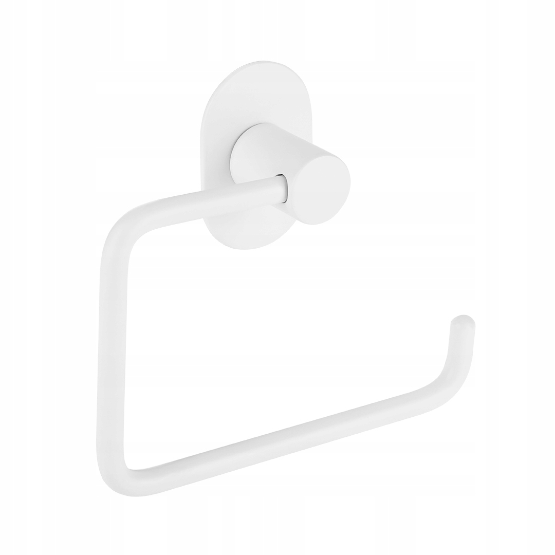 UCHWYT NA PAPIER TOALETOWY DO WC BIAŁY STALOWY LAVEO MIRI