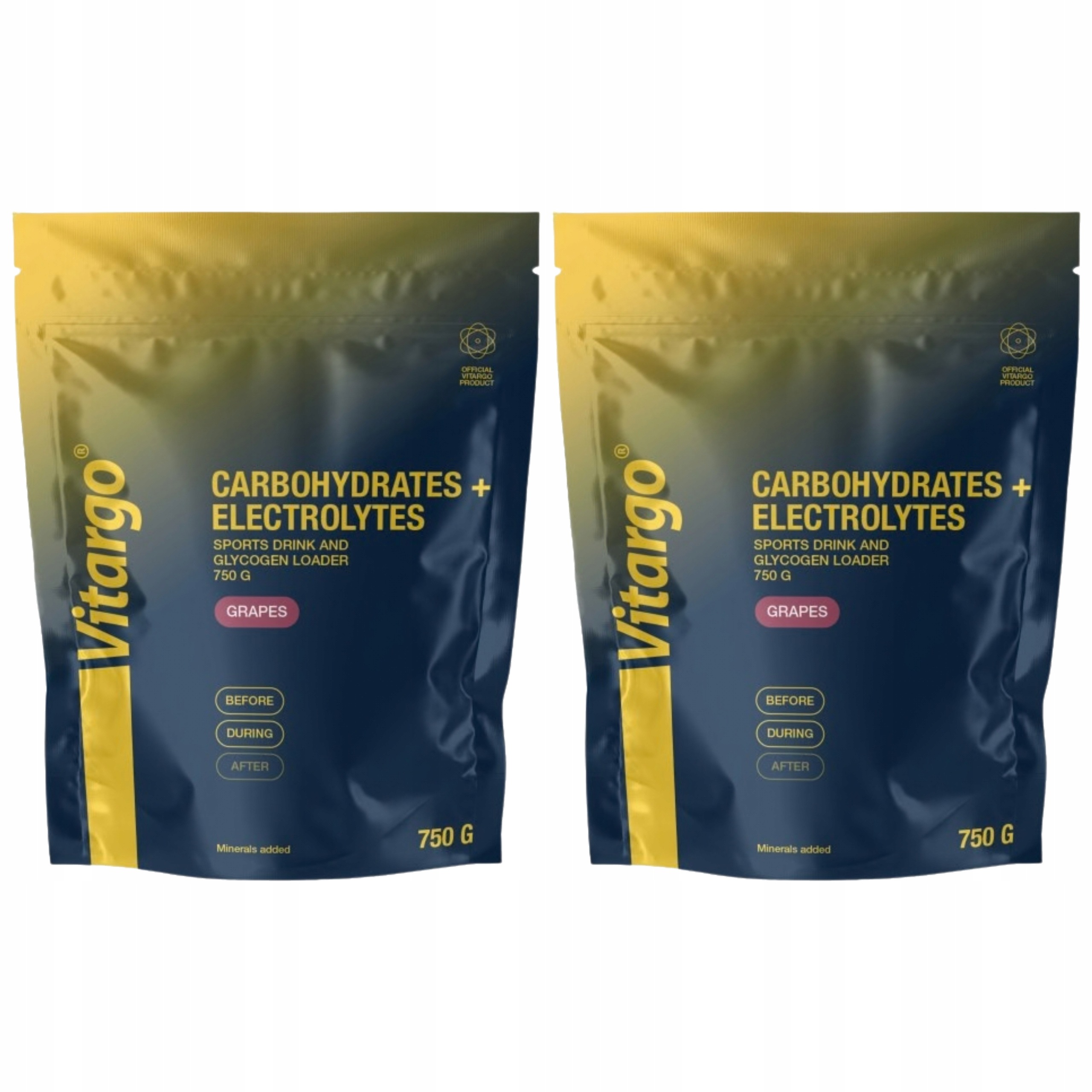 2x Sacharidy Elektrolyty Vitargo Carbohydrates Electrolyte 750 g Citron