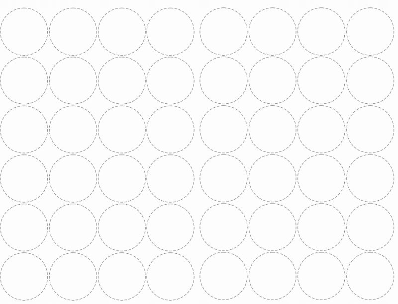 

Naklejki napojemniki 48szt wodooporne 40mm Puste 1