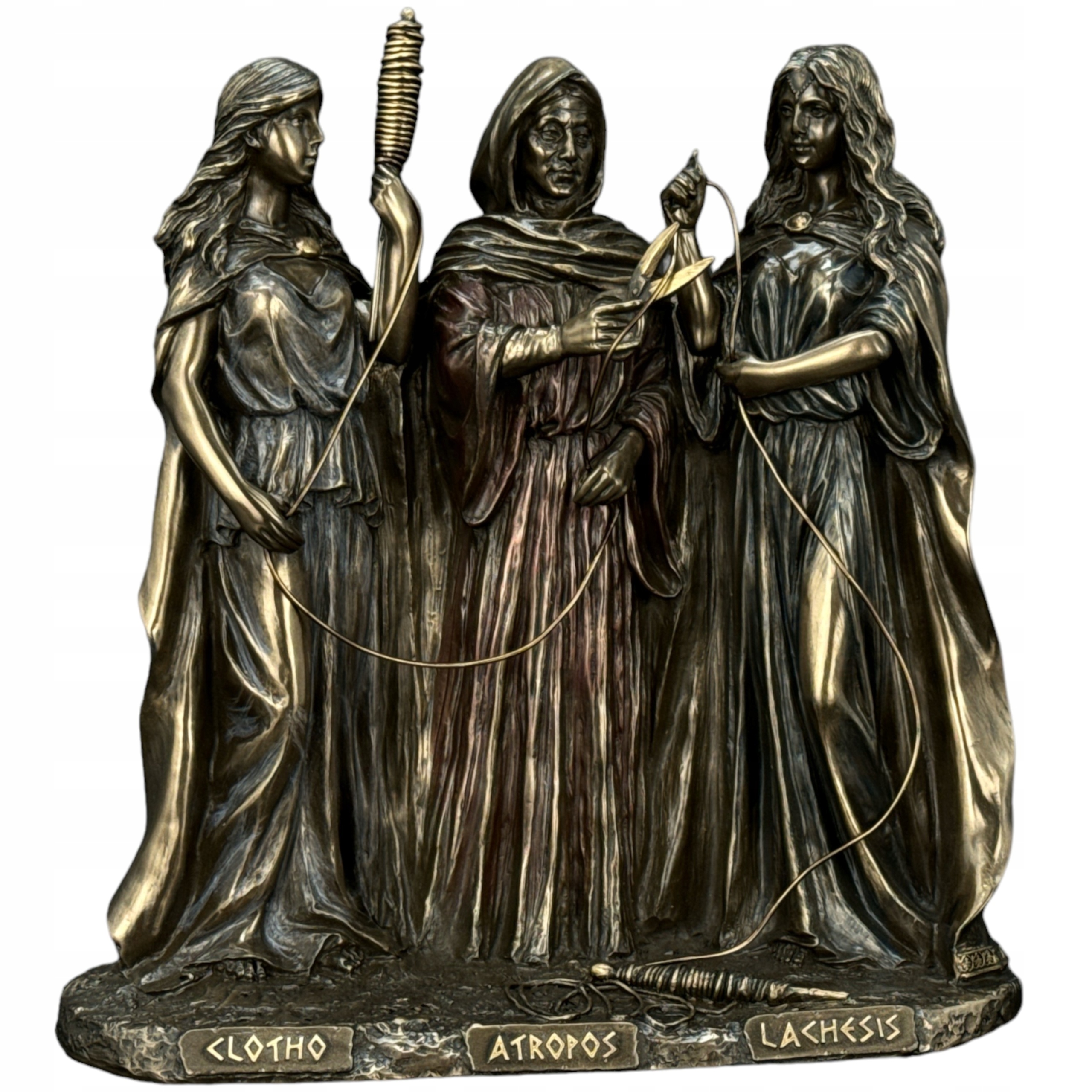 Grécke Bohyne Osudu Značkové Mojry Veronese WU77884A4 Originálna Socha