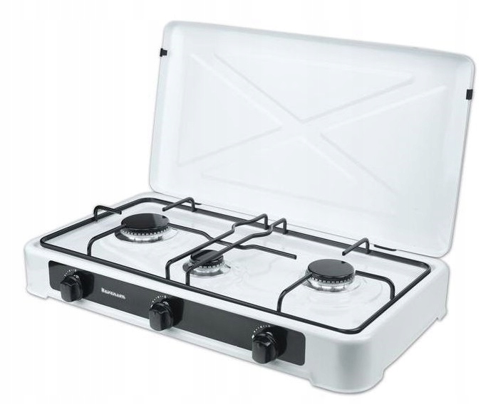 

Kuchenka gazowa Ravanson K-03T 3 palniki biała