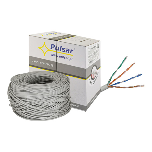 

Skrętka komputerowa,U/UTP,cat 5e,25AWG,Cu,Eca,1M