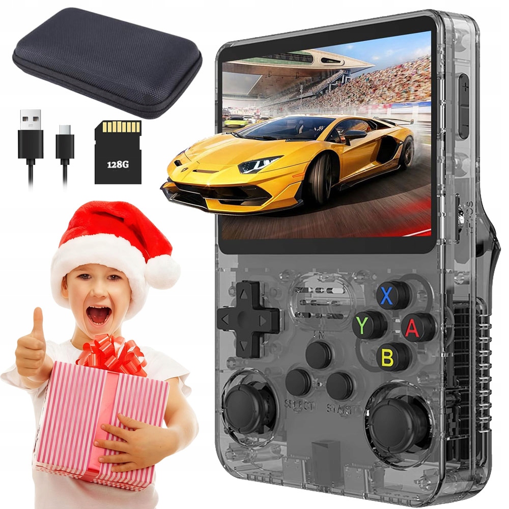 Przenośna Mobilna Konsola Do Gier Retro R36S 128GB 21000 Gier Język Polski