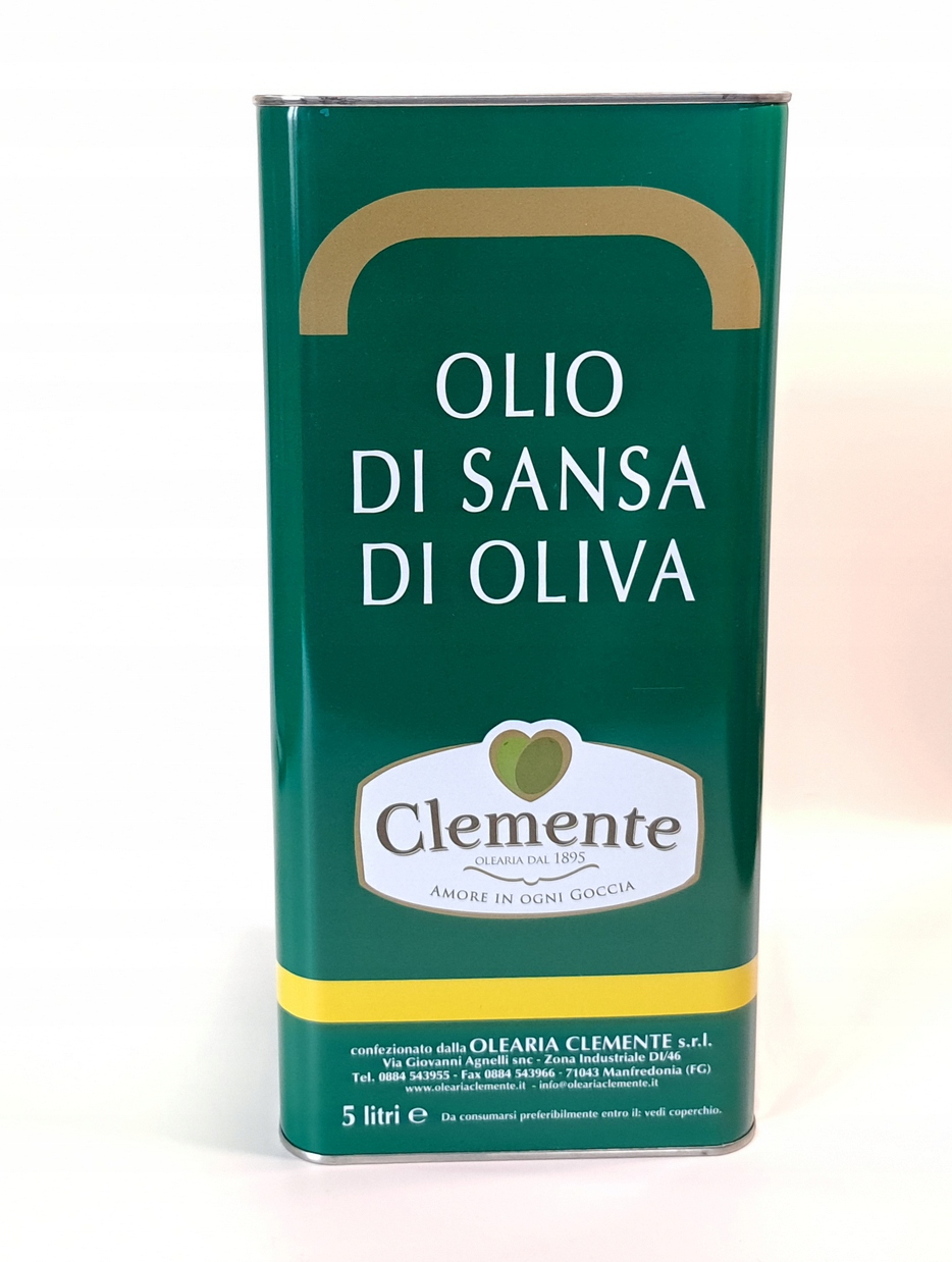 Oliwa z Oliwek Sansa Pomace z Wytłoczyn oliwek z Włoch 5L