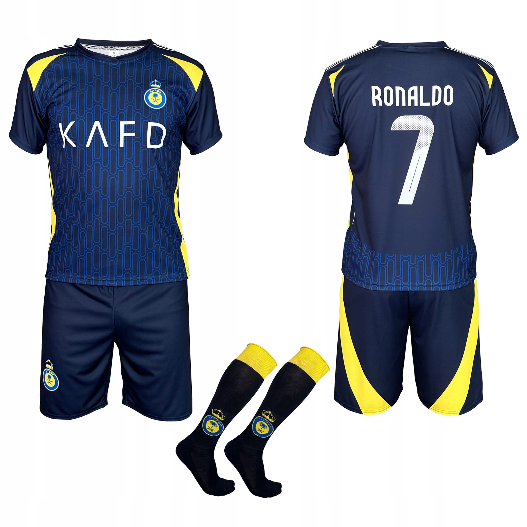 Ronaldo Al Nassr strój komplet piłkarski 2025/26 sportowy getry 164