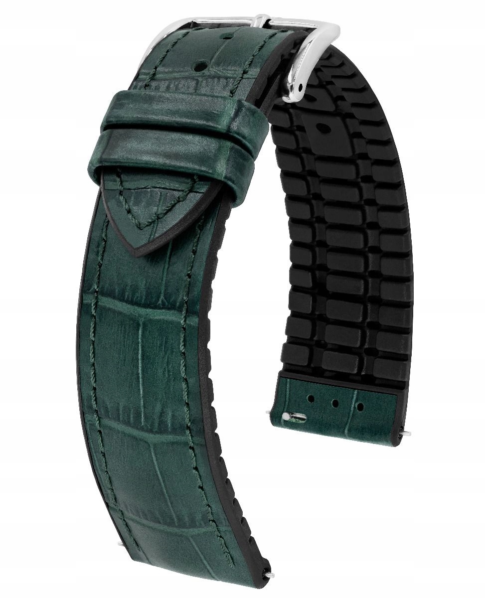 Pásek Na Hodinky Hirsch Paul Zelený 20 MM, Barva